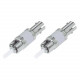 AddOn 2-Pack 20dB fixed Male to Female ST/UPC SMF OS1 Simplex fiber Attenuator - 100% compatible and guaranteed to work - RoHS, TAA Compliance ADD-ATTN-STPC-20DB
