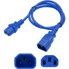 AddOn Standard Power Cord - 250 V / 10 A - Blue - 4 ft Cord Length - TAA Compliant ADD-C132C1414AWG4FBE