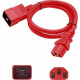AddOn Standard Power Cord - 250 V / 10 A - Red - 3 ft Cord Length - TAA Compliant ADD-C132C2014AWG3FTR