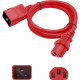 AddOn Power Extension Cord - 250 V / 10 A - Red - 6 ft Cord Length - TAA Compliant ADD-C132C2014AWG6FTR
