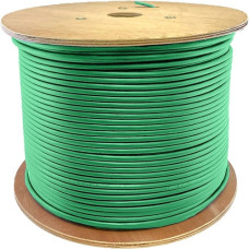 AddOn 1000ft Non-Terminated Green Cat6A STP Plenum-Rated Copper Patch Cable - 1000 ft Category 6a Network Cable for Network Device - Bare Wire - Bare Wire - Patch Cable - Shielding - Plenum - 24 AWG - Green - 1 Pack ADD-CAT6A1KSP-GN