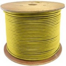 AddOn 1000ft Non-Terminated Yellow Cat6A UTP PVC Copper Patch Cable - 1000 ft Category 6a Network Cable for Patch Panel, Hub, Switch, Media Converter, Router, Network Device - Bare Wire - Bare Wire - 10 Gbit/s - Patch Cable - Yellow - 1 Pack ADD-CAT6ABULK