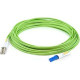 AddOn Fiber Optic Duplex Network Cable - 32.81 ft Fiber Optic Network Cable for Network Device - First End: 2 x CS Male Network - Second End: 2 x LC Male Network - Patch Cable - Lime Green - 1 Pack ADD-CS-LC-10M5OM5