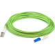 AddOn Fiber Optic Duplex Network Cable - 22.97 ft Fiber Optic Network Cable for Network Device - First End: 2 x CS Male Network - Second End: 2 x LC Male Network - Patch Cable - Lime Green - 1 Pack ADD-CS-LC-7M5OM5