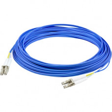 AddOn Fiber Optic Duplex Patch Network Cable - 16.40 ft Fiber Optic Network Cable for Network Device, Transceiver - First End: 2 x LC/PC Male Network - Second End: 2 x LC/PC Male Network - 10 Gbit/s - Patch Cable - Plenum - 50/125 &micro;m - Blue - 1 