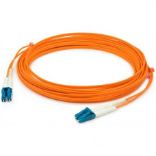 AddOn Fiber Optic Duplex Patch Network Cable - 49.21 ft Fiber Optic Network Cable for Transceiver, Network Device - First End: 2 x LC Male Network - Second End: 2 x LC Male Network - 10 Gbit/s - Patch Cable - OFNR - 50/125 &micro;m - Orange - 1 - TAA 