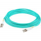 AddOn Fiber Optic Duplex Patch Network Cable - 59.06 ft Fiber Optic Network Cable for Network Device - First End: 2 x LC Male Network - Second End: 2 x LC Male Network - Patch Cable - Aqua ADD-LC-LC-18M5OM4