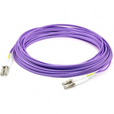 AddOn Fiber Optic Duplex Patch Network Cable - 1 ft Fiber Optic Network Cable for Transceiver, Network Device - First End: 2 x LC Male Network - Second End: 2 x LC Male Network - 10 Gbit/s - Patch Cable - OFNR - 62.5/125 &micro;m - Purple - 1 - TAA Co