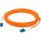 AddOn 1m LC (Male) to LC (Male) Orange OM4 Duplex Fiber OFNR (Riser-Rated) Patch Cable - 3.28 ft Fiber Optic Network Cable for Transceiver, Network Device - First End: 2 x LC Male Network - Second End: 2 x LC Male Network - 10 Gbit/s - Patch Cable - OFNR 