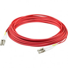 AddOn Fiber Optic Duplex Patch Network Cable - 3.30 ft Fiber Optic Network Cable for Transceiver, Network Device - First End: 2 x LC/PC Male Network - Second End: 2 x LC/PC Male Network - 100 Gbit/s - Patch Cable - Riser, OFNR - 50/125 &micro;m - Red 