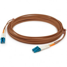 AddOn Fiber Optic Duplex Patch Network Cable - 3.28 ft Fiber Optic Network Cable for Transceiver, Network Device - First End: 2 x LC Male Network - Second End: 2 x LC Male Network - 10 Gbit/s - Patch Cable - OFNR - 62.5/125 &micro;m - Brown - 1 - TAA 