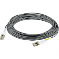 AddOn 1m LC (Male) to LC (Male) Gray OS2 Duplex Fiber OFNR (Riser-Rated) Patch Cable - 3.28 ft Fiber Optic Network Cable for Transceiver, Network Device - First End: 2 x LC/UPC Male Network - Second End: 2 x LC/UPC Male Network - Patch Cable - OFNR, Riser