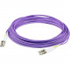AddOn 1m LC (Male) to LC (Male) Violet OS2 Duplex Fiber OFNR (Riser-Rated) Patch Cable - 3.28 ft Fiber Optic Network Cable for Network Device, Transceiver - First End: 2 x LC/PC Male Network - Second End: 2 x LC/PC Male Network - Patch Cable - Riser, OFNR