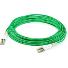 AddOn 20m LC (Male) to LC (Male) Green OM4 Duplex Plenum-Rated Fiber Patch Cable - 65.62 ft Fiber Optic Network Cable for Transceiver, Network Device - First End: 2 x LC Male Network - Second End: 2 x LC Male Network - 10 Gbit/s - Patch Cable - Plenum - G