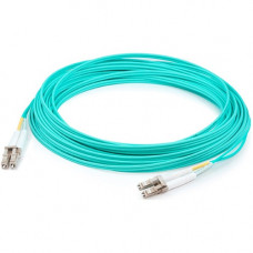 AddOn 22m LC (Male) to LC (Male) Straight Aqua OM4 Duplex Plenum Fiber Patch Cable - 72.18 ft Fiber Optic Network Cable for Network Device - First End: 2 x LC Male Network - Second End: 2 x LC Male Network - 10 Gbit/s - Patch Cable - Plenum - 50/125 &