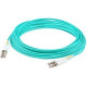 AddOn Fiber Optic Duplex Patch Network Cable - 75.46 ft Fiber Optic Network Cable for Network Device, Transceiver - First End: 2 x LC Male Network - Second End: 2 x LC Male Network - 12.50 GB/s - Patch Cable - 50/125 &micro;m - Aqua - 1 Pack ADD-LC-LC