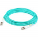 AddOn 24m LC (Male) to LC (Male) Straight Aqua OM4 Duplex LSZH Fiber Patch Cable - 78.74 ft Fiber Optic Network Cable for Network Device - First End: 2 x LC Male Network - Second End: 2 x LC Male Network - 10 Gbit/s - Patch Cable - 50/125 &micro;m - A