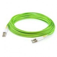 AddOn Fiber Optic Duplex Patch Network Cable - 13.12 ft Fiber Optic Network Cable for Network Device - First End: 2 x LC Male Network - Second End: 2 x LC Male Network - 100 Gbit/s - Patch Cable - 50 &micro;m - Lime Green - 1 Pack ADD-LC-LC-4M5OM5