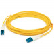 AddOn 2m LC (Male) to LC (Male) Yellow OM4 Duplex Plenum-Rated Fiber Patch Cable - 6.56 ft Fiber Optic Network Cable for Transceiver, Network Device - First End: 2 x LC Male Network - Second End: 2 x LC Male Network - 10 Gbit/s - Patch Cable - Plenum - Ye
