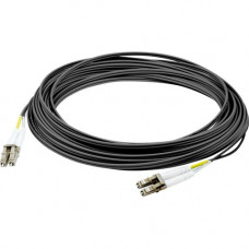 AddOn 30m LC (Male) to LC (Male) Black OM4 Duplex Fiber OFNR (Riser-Rated) Patch Cable - 98.43 ft Fiber Optic Network Cable for Network Device, Transceiver - First End: 2 x LC/PC Male Network - Second End: 2 x LC/PC Male Network - 100 Gbit/s - Patch Cable