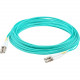 AddOn 35m LC (Male) to LC (Male) Straight Aqua OM4 Duplex LSZH Fiber Patch Cable - 114.83 ft Fiber Optic Network Cable for Network Device - First End: 2 x LC/PC Male Network - Second End: 2 x LC/PC Male Network - 100 Gbit/s - Patch Cable - LSZH - 50/125 &