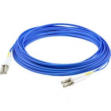 AddOn Fiber Optic Duplex Patch Network Cable - 127.95 ft Fiber Optic Network Cable for Network Device, Transceiver - First End: 2 x LC/PC Male Network - Second End: 2 x LC/PC Male Network - 100 Gbit/s - Patch Cable - OFNR, Riser - 50/125 &micro;m - Aq