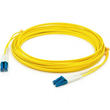AddOn Fiber Optic Duplex Patch Network Cable - 121.39 ft Fiber Optic Network Cable for Transceiver, Network Device - First End: 2 x LC Male Network - Second End: 2 x LC Male Network - Patch Cable - OFNR, Plenum - 9/125 &micro;m - Yellow - 1 ADD-LC-LC-
