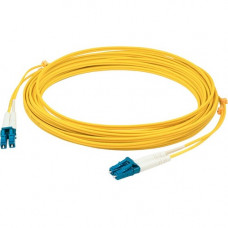 AddOn Fiber Optic Duplex Patch Network Cable - 9.84 ft Fiber Optic Network Cable for Network Device, Transceiver - First End: 2 x LC/UPC Male Network - Second End: 2 x LC/UPC Male Network - Patch Cable - OFNP, Plenum - 9/125 &micro;m - Yellow - 1 - TA