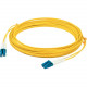 AddOn Fiber Optic Duplex Patch Network Cable - 137.80 ft Fiber Optic Network Cable for Network Device, Transceiver - First End: 2 x LC/UPC Male Network - Second End: 2 x LC/UPC Male Network - Patch Cable - OFNR, Riser, Plenum - 9/125 &micro;m - Yellow