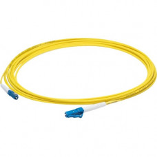 AddOn Fiber Optic Simplex Patch Network Cable - 137.80 ft Fiber Optic Network Cable for Network Device, Transceiver - First End: 1 x LC/UPC Male Network - Second End: 1 x LC/UPC Male Network - Patch Cable - OFNR, Riser, LSZH - 9/125 &micro;m - Yellow 