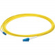 AddOn Fiber Optic Simplex Patch Network Cable - 137.80 ft Fiber Optic Network Cable for Network Device, Transceiver - First End: 1 x LC/UPC Male Network - Second End: 1 x LC/UPC Male Network - Patch Cable - OFNR, Riser, Plenum - 9/125 &micro;m - Yello