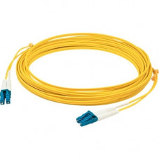 AddOn Fiber Optic Duplex Patch Network Cable - 141.08 ft Fiber Optic Network Cable for Network Device, Transceiver - First End: 2 x LC/UPC Male Network - Second End: 2 x LC/UPC Male Network - Patch Cable - OFNR, Riser - 9/125 &micro;m - Yellow - 1 ADD