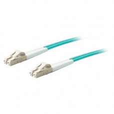 AddOn 3m LC (Male) to LC (Male) Aqua OM4 Duplex Fiber OFNR (Riser-Rated) Patch Cable - 100% compatible and guaranteed to work in OM4 and OM3 applications - RoHS, TAA Compliance ADD-LC-LC-3M5OM4