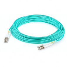 AddOn 81m LC (Male) to LC (Male) Straight Aqua OM4 Duplex Plenum Fiber Patch Cable - 265.68 ft Fiber Optic Network Cable for Transceiver, Network Device - First End: 2 x LC Male Network - Second End: 2 x LC Male Network - Patch Cable - Plenum - 50/125 &am