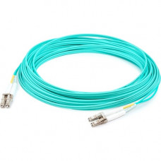 AddOn 8m LC (Male) to LC (Male) Straight Aqua OM4 Duplex LSZH Fiber Patch Cable - 26.25 ft Fiber Optic Network Cable for Network Device - First End: 2 x LC Male Network - Second End: 2 x LC Male Network - 10 Gbit/s - Patch Cable - LSZH - 50/125 &micro