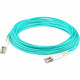 AddOn 8m LC (Male) to LC (Male) Straight Aqua OM4 Duplex LSZH Fiber Patch Cable - 26.25 ft Fiber Optic Network Cable for Network Device - First End: 2 x LC Male Network - Second End: 2 x LC Male Network - 10 Gbit/s - Patch Cable - LSZH - 50/125 &micro