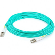 AddOn 98m LC (Male) to LC (Male) Straight Aqua OM4 Duplex LSZH Fiber Patch Cable - 321.52 ft Fiber Optic Network Cable for Network Device - First End: 2 x LC Male Network - Second End: 2 x LC Male Network - 10 Gbit/s - Patch Cable - LSZH - 50/125 &mic