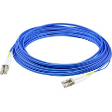 AddOn Fiber Optic Duplex Patch Network Cable - 29.53 ft Fiber Optic Network Cable for Network Device, Transceiver - First End: 2 x LC/PC Male Network - Second End: 2 x LC/PC Male Network - 100 Gbit/s - Patch Cable - Riser, OFNR - 50/125 &micro;m - Aqu