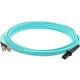 AddOn 1m MT-RJ (Male) to ST (Male) Aqua OM3 Duplex Fiber OFNR (Riser-Rated) Patch Cable - 100% compatible and guaranteed to work ADD-ST-MTRJ-1M5OM3