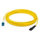 AddOn Fiber Optic Duplex Patch Network Cable - 3.30 ft Fiber Optic Network Cable for Transceiver, Network Device - First End: 2 x LC Male Network - Second End: 1 x MT-RJ Male Network - 100 Mbit/s - Patch Cable - OFNR - 62.5/125 &micro;m - Yellow - 1 P