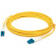 AddOn 2m LC (Male) to LC (Male) Yellow OM1 Duplex Plenum-Rated Fiber Patch Cable - 6.56 ft Fiber Optic Network Cable for Transceiver, Network Device - First End: 2 x LC Male Network - Second End: 2 x LC Male Network - 10 Gbit/s - Patch Cable - Plenum - 62