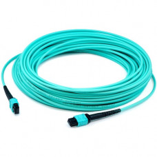 AddOn 35m MPO (Female) to MPO (Female) Aqua OM4 Duplex Fiber LSZH-rated Patch Cable - 114.80 ft Fiber Optic Network Cable for Network Device - MPO Female Network - MPO Female Network - Patch Cable - LSZH - 50/125 &micro;m - Aqua - 1 Pack ADD-MPOMPO-35