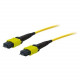 AddOn 20m MPO (Male) to MPO (Male) 12-strand Yellow OS1 Straight Fiber OFNR (Riser-Rated) Patch Cable - 100% compatible and guaranteed to work - TAA Compliance ADD-MPOMPO-20M9SMS-M