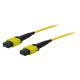 AddOn 5m MPO (Female) to MPO (Female) 12-strand Yellow OS1 Straight Fiber OFNR (Riser-Rated) Patch Cable - 100% compatible and guaranteed to work - TAA Compliance ADD-MPOMPO-5M9SMS