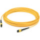 AddOn 40m MPO (Female) to MPO (Female) Yellow OS2 Duplex Fiber LSZH-rated Patch Cable - 131.23 ft Fiber Optic Network Cable for Transceiver, Network Device - MPO Female Network - MPO Female Network - Patch Cable - LSZH - 9/125 &micro;m - Yellow - 1 AD