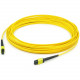 AddOn 50m MPO (Female) to MPO (Female) Yellow OS2 Duplex Fiber LSZH-rated Patch Cable - 164.04 ft Fiber Optic Network Cable for Transceiver, Network Device - MPO Female Network - MPO Female Network - Patch Cable - LSZH - 9/125 &micro;m - Yellow - 1 AD