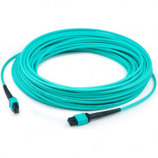 AddOn 6m MPO (Female) to MPO (Female) 12-strand Aqua OM3 Crossover Fiber OFNR (Riser-Rated) Patch Cable - 100% compatible and guaranteed to work ADD-MPOMPO-6M5OM3