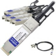AddOn Intel X4DACBL3 to Cisco SFP-H10GB-CU3M Compatible TAA Compliant 40GBase-CU QSFP+ to 4xSFP+ Direct Attach Cable (Passive Twinax, 3m) - 100% compatible and guaranteed to work - TAA Compliance ADD-QINSCI-PDAC3M