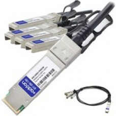 AddOn Intel X4DACBL5 to Cisco SFP-H10GB-CU5M Compatible TAA Compliant 40GBase-CU QSFP+ to 4xSFP+ Direct Attach Cable (Passive Twinax, 5m) - 100% compatible and guaranteed to work - TAA Compliance ADD-QINSCI-PDAC5M