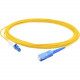 AddOn 20m LC (Male) to SC (Male) Yellow OS1 Simplex Fiber OFNR (Riser-Rated) Patch Cable - 100% compatible and guaranteed to work ADD-SC-LC-20MS9SMF